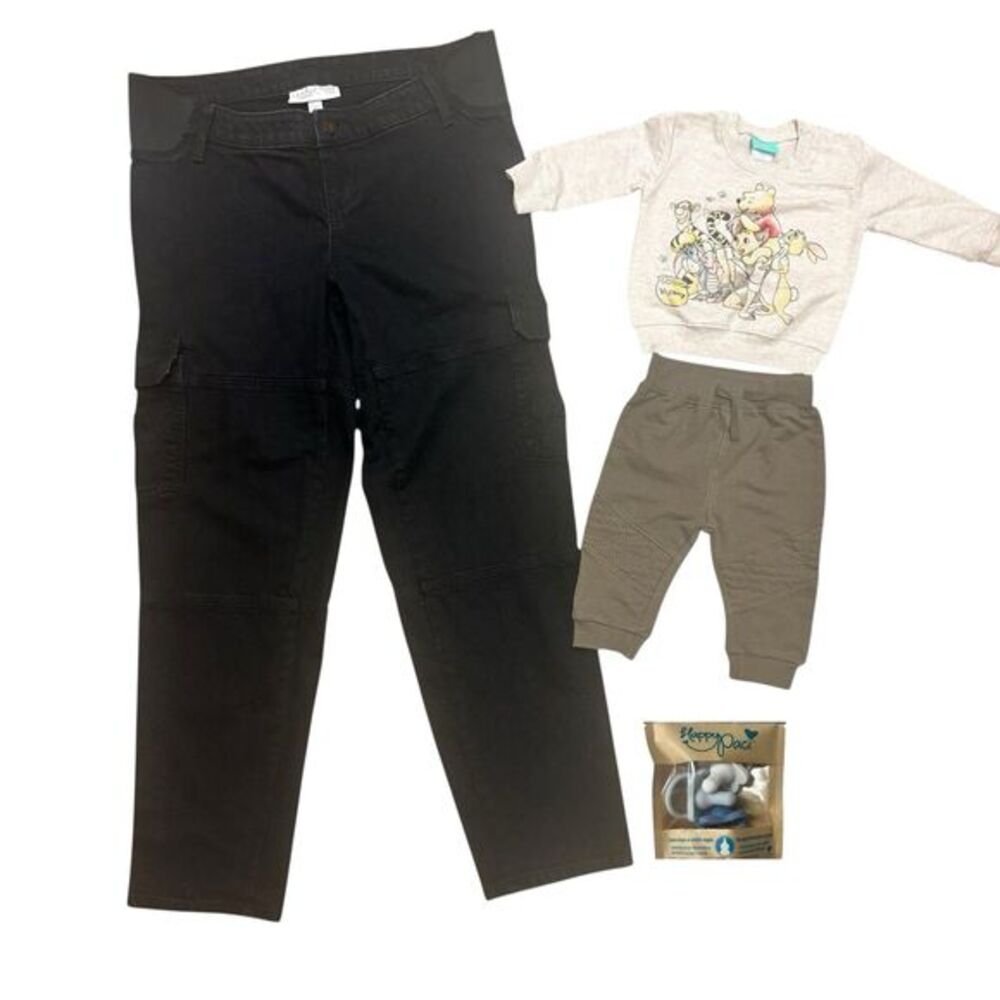 Isabel Maternity Size 6 Black 90s Straight Under The Belly Pants,‎ Outfit, Pacis